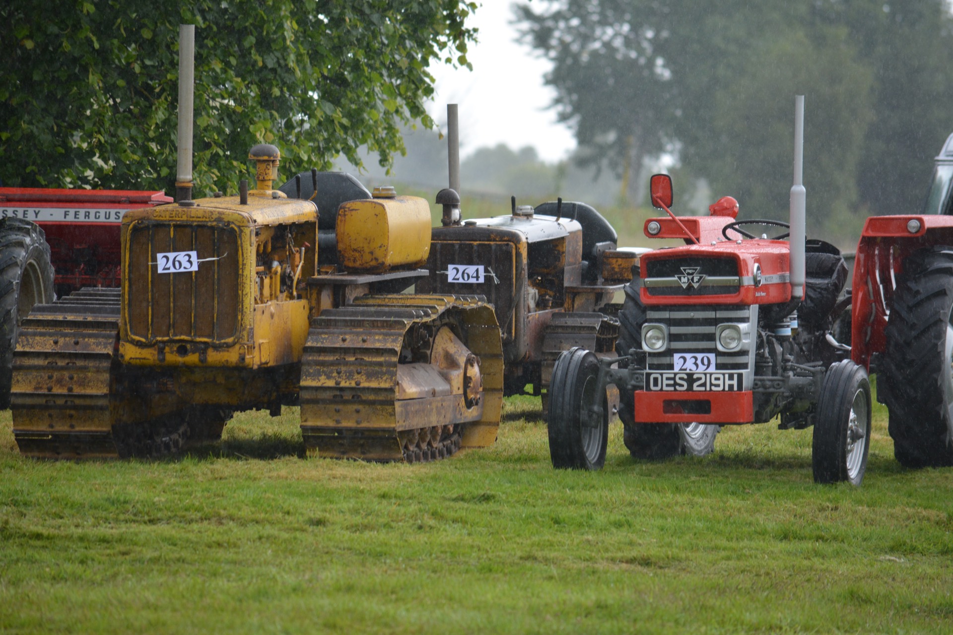 A wide variety of vintage tractors and working farm machinery
