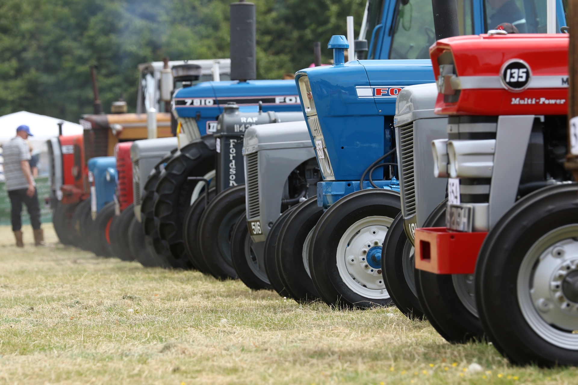 Vintage tractors of all ages, colours, shapes and sizes...